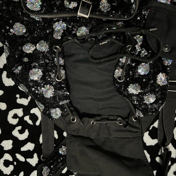 Cheetah print bling backpack main image 5